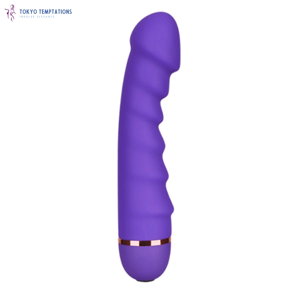 Realistic 20 Frequency Dildo Vibrator for Couples Purple