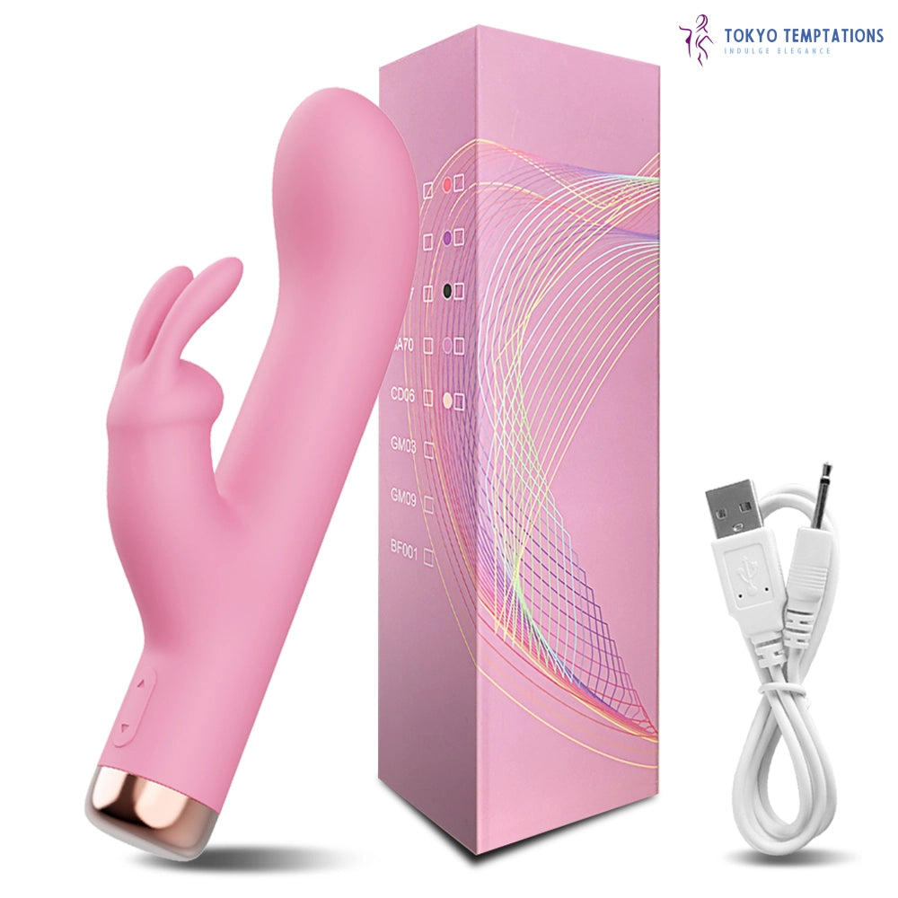 Premium Rabbit Vibrator for Clitoris G Spot Pink