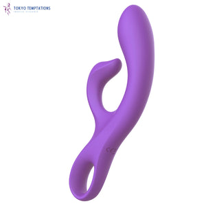 Dual Motor Rabbit Vibrator Wand Purple