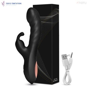 Powerful Rabbit Vibrator for Women - G Spot Clitoris Stimulation Black