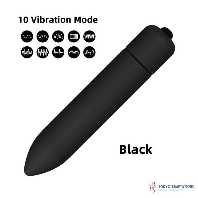 Mini Bullet Vibrator 10 Speed Waterproof G-spot Sex Toy White