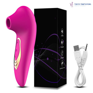 Powerful Sucking Vibrator for Women Red