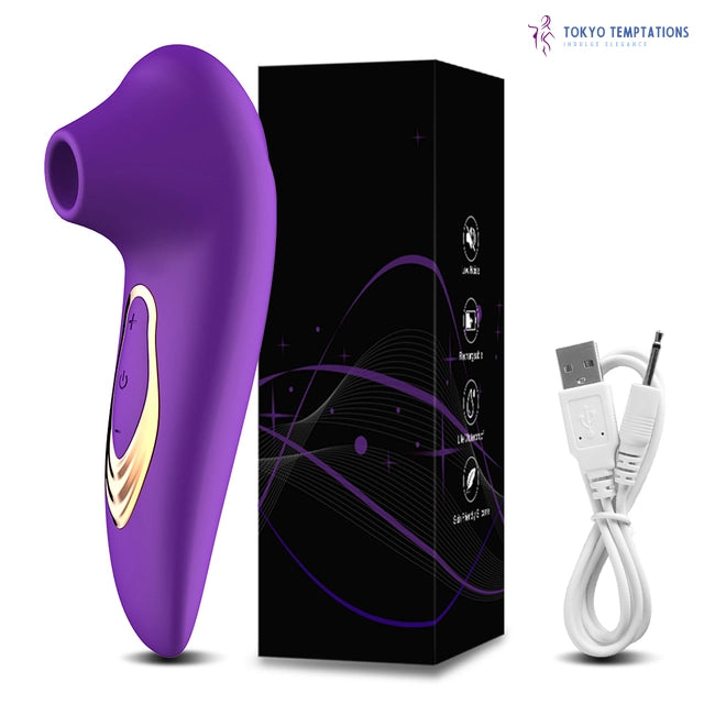 Powerful Sucking Vibrator for Women Purple