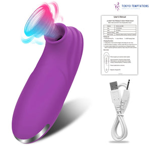 Powerful Clit Sucker Vibrator for Women 6 Suction 8 Vibration Modes Purple