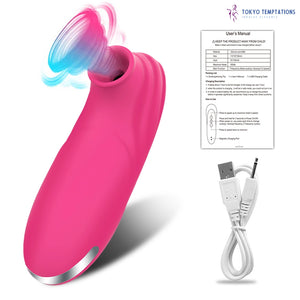 Powerful Clit Sucker Vibrator for Women 6 Suction 8 Vibration Modes Red