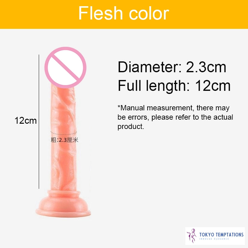 Realistic Flesh Dildo full length 12cm