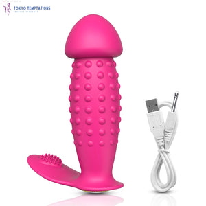 Remote Control Prostate Massager Vibrating Dildo Red