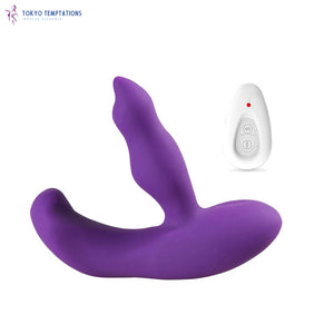 Dual Motor Prostate Massager Vibrator Anal Plug Purple