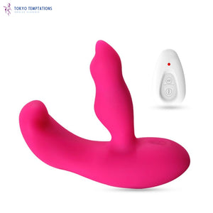 Dual Motor Prostate Massager Vibrator Anal Plug Red