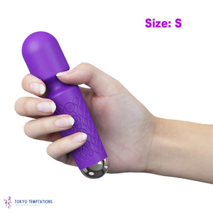 USB Rechargeable AV Magic Wand Vibrator Purple