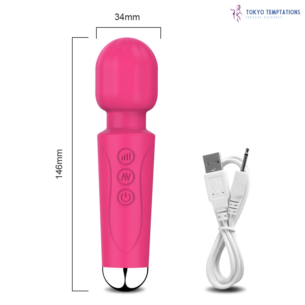 \Mini AV Magic Wand Vibrator Clitoris Stimulator Purple