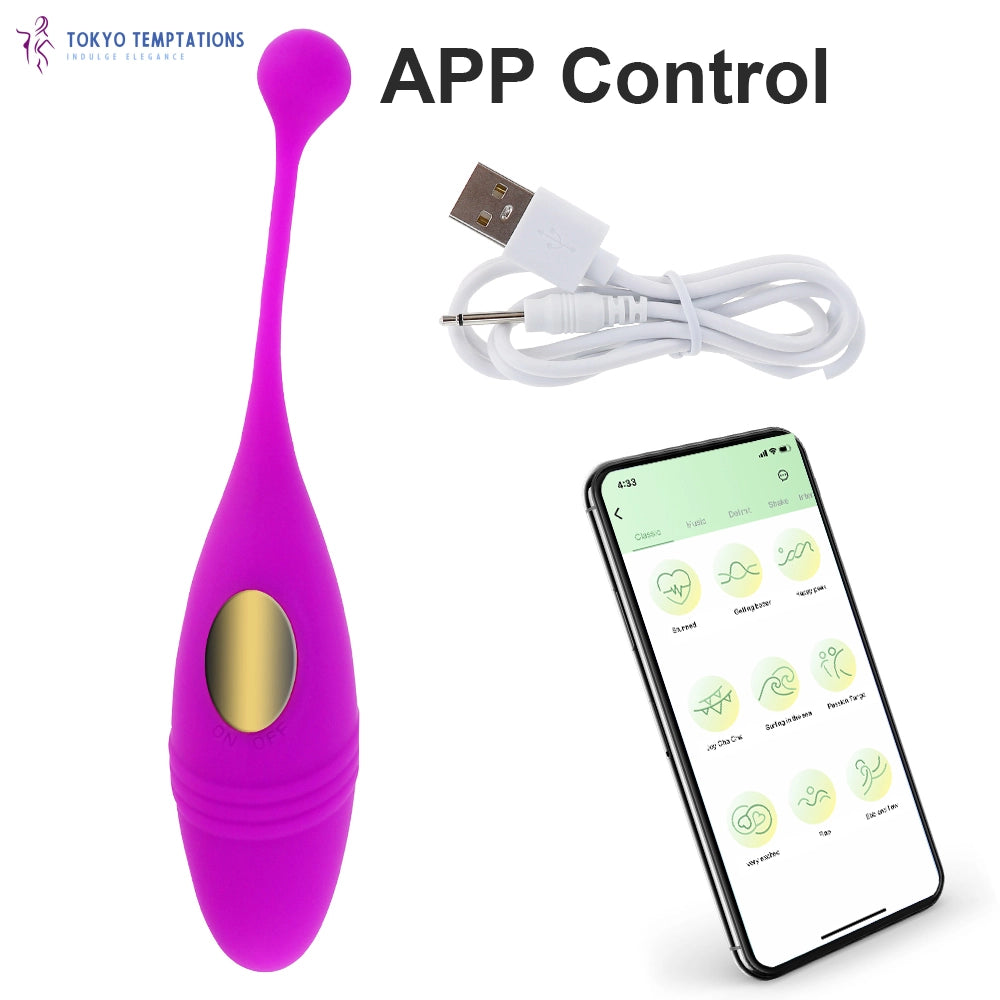 Remote Vibrating Egg Wearable Vibrator G Spot Clitoris Massager Purple