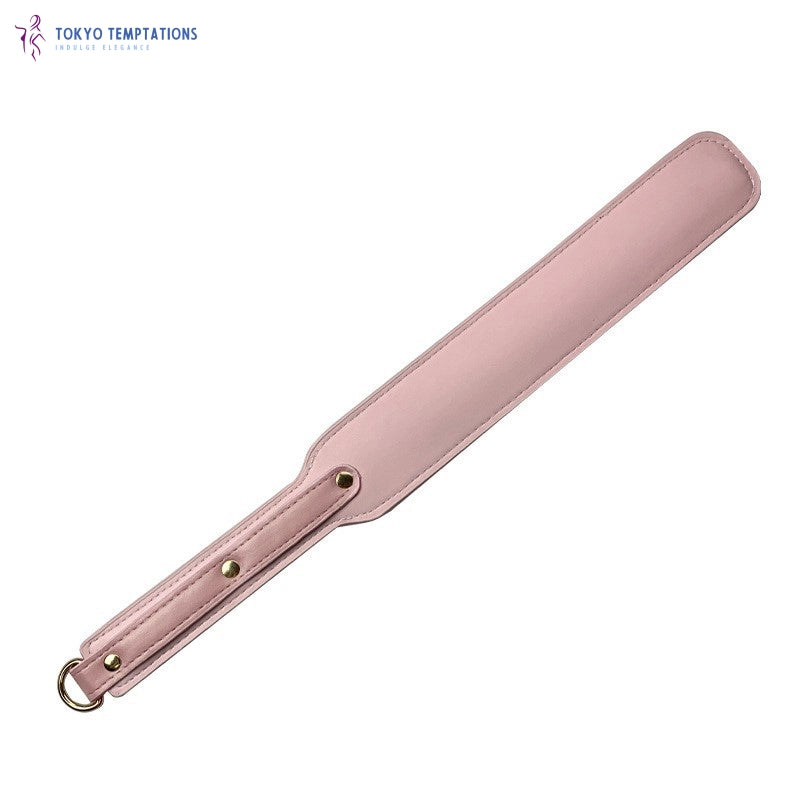 Deluxe PU Leather Riding Crop Whip Pink