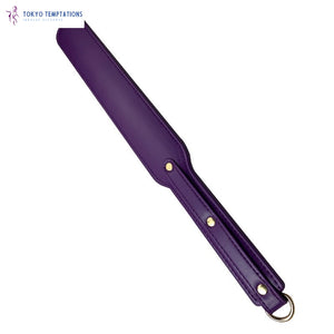 Deluxe PU Leather Riding Crop Whip Purple