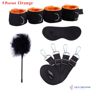 Premium BDSM Bondage 5 Pcs-set Orange