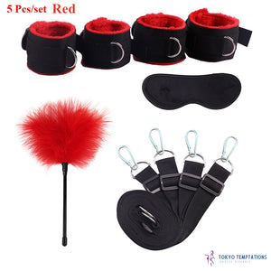 \Premium BDSM Bondage 5 Pcs-set Red