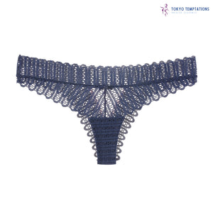 Exquisite Lace G-String Lingerie Blue