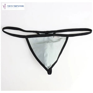 BRAND PERSON Men's Sexy Thong Underwear Grey