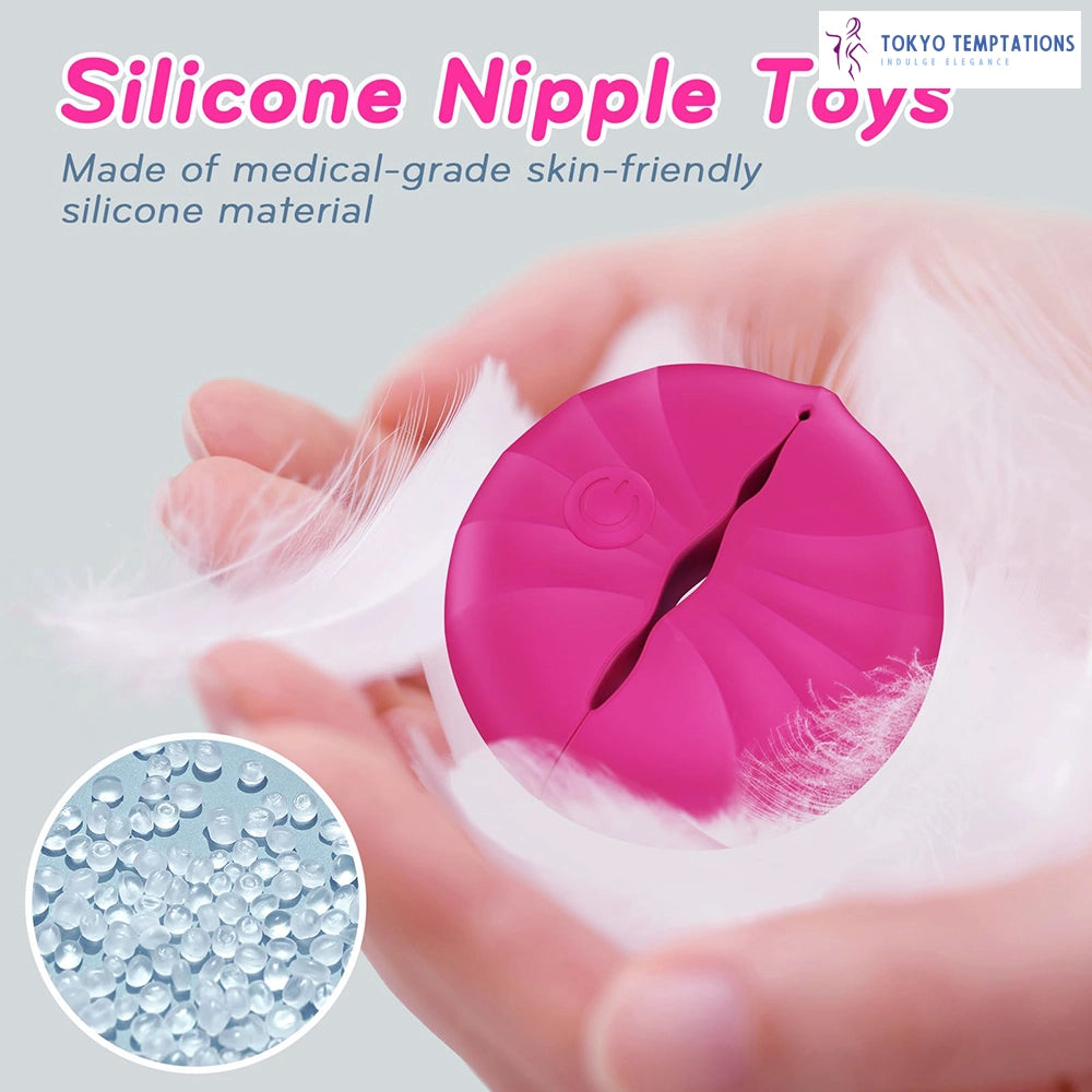 Silicone Nipple Clamp Vibrator Wireless Remote Control