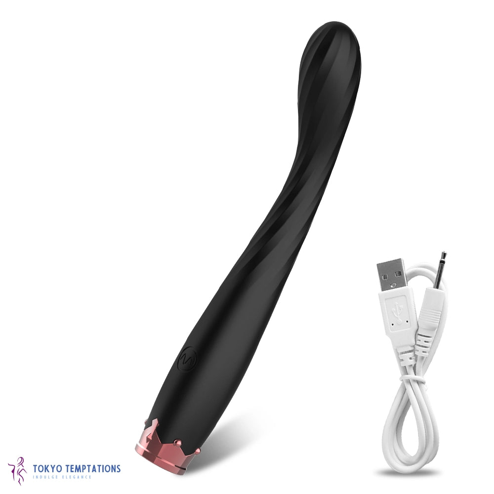 Beginner G-Spot Vibrator Finger Shaped Black