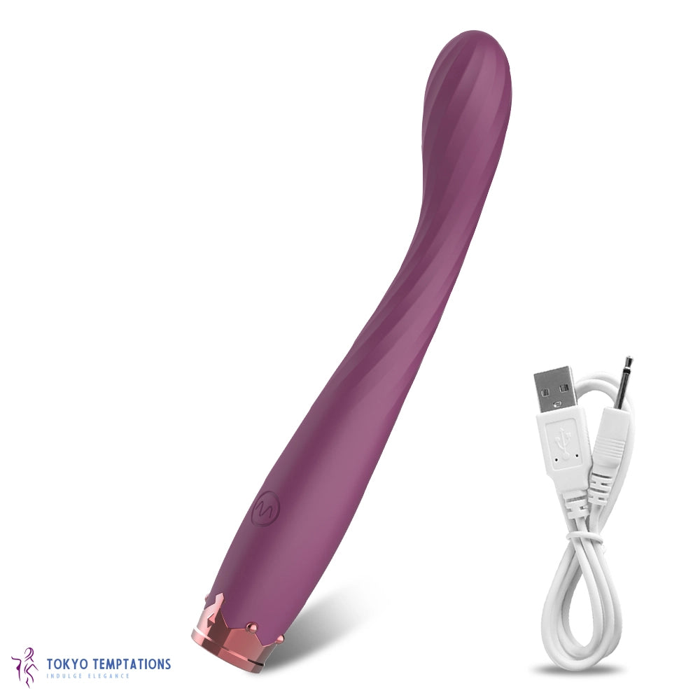 Beginner G-Spot Vibrator Finger Shaped Purple