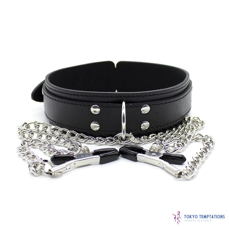 Nipple Clamps - Stainless Steel SM Toy Black