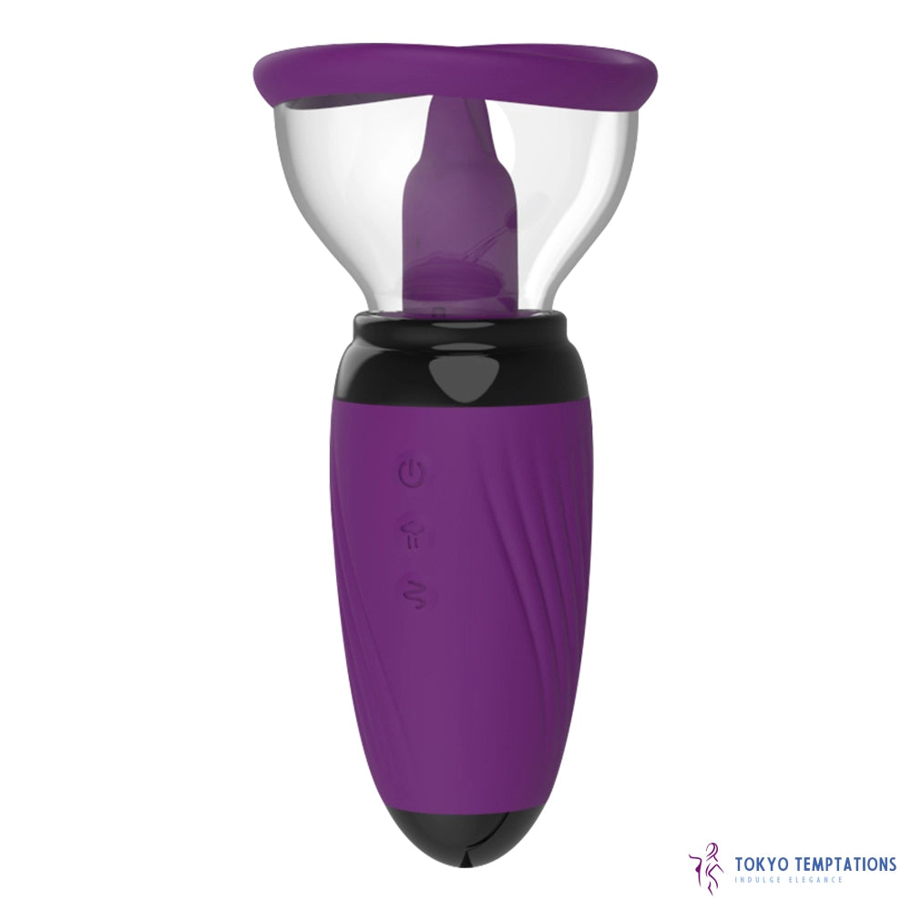 Premium 10-Frequency Nipple Stimulator Purple