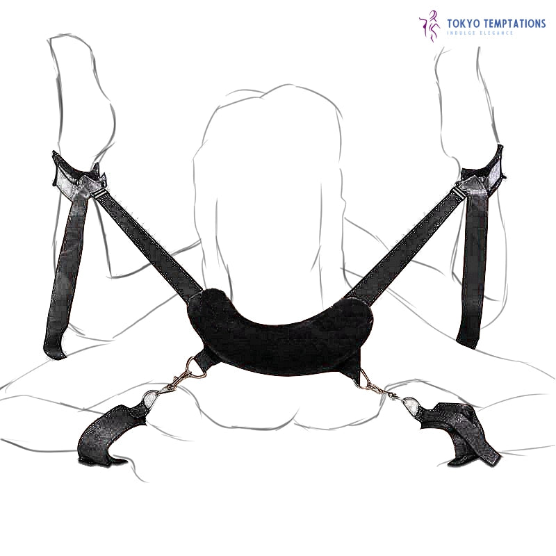 Premium BDSM Bondage Restraints Kit Black