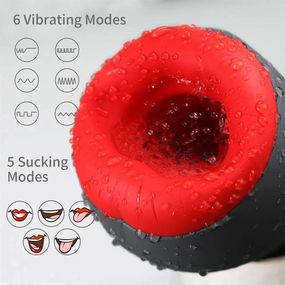 Automatic Sucking Vibrator Male Masturbator Cup Gray