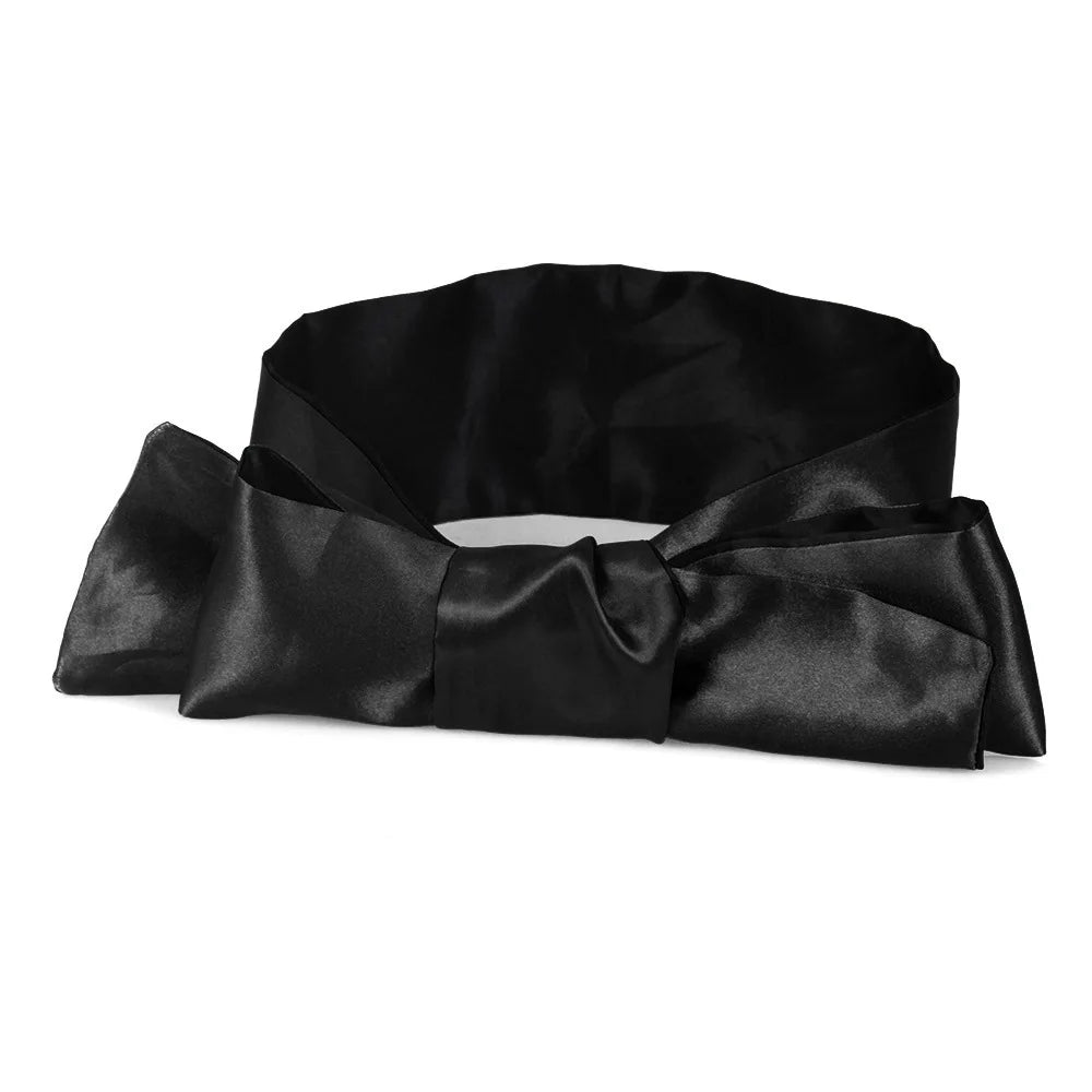 Luxury Silk Sleep Mask for Women Black