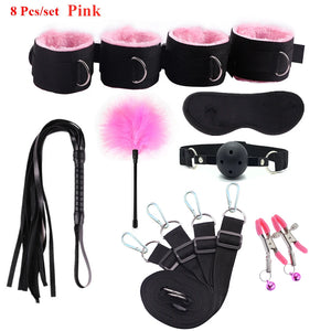 Premium BDSM Bondage 8 Pcs-set Pink